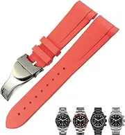 [FULNES] Rubber Silione Watchband 20mm 22mm For Tudor Black Bay 1958 GMT 41mm Pelagos Blue Orange Black Sport Strap Gift Tools