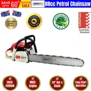 Giantz 88cc Commercial Petrol Chainsaw E-Start Bar Pruning Chain Saw Top Handle