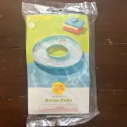 Inflatable Swim Tube 31 Inch Diameter - Smiley Faces