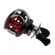 LMA200 10+1BB Ball Bearings Left Hand Bait Casting Fishing Reel High Speed 6.3:1 Red