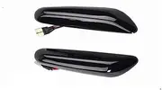 Turn Signal Lights for BMW E90 E91 E92 E93 E60 E61 E81 E82 E83 E84 E88 E46 LED Dynamic Side Marker Turn Signal Lights 2pcs Turn Signal Lights(Dynamic Smoked Type)