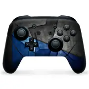 Nintendo Switch Pro Controller Skin Decal Vinyl Wrap - Abstract Panels Metal