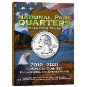 WHITMAN NATIONAL PARK 2010-2021 Philadelphia & Denver Mints Quarter Folder #2879