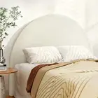 Bed Head Headboard Double Boucle GREI White Modern Bedroom Furniture Decor -D-WH