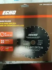Echo 8" , 22 Tooth Brush Blade, 1"/ 25.4mm Arbor, Part # 99944200141