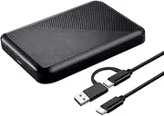 750GB Ultra Slim Portable External Hard Drive USB 3.1 Type C HDD Storage for PC, Mac, Laptop, PS4, Xbox one