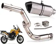 For Benelli For Trk 502x For Trk 505 X Motorcycle Exhaust Pipe Escape Middle Link Pipe Db Killer Muffler Exhaust System Exhaust Mid Link Pipe