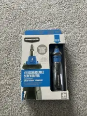 Hammerhead 4V Lithium Rechargeable Screwdriver Circuit Sensor Tech 9 Piece Bit