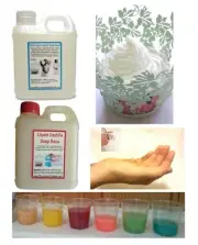 LIQUID Hand & BODY WASH Castille / Ultra Clear Unscented DIY, Whipped Soaps