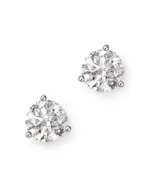 Bloomingdale's Fine Collection Certified Diamond Solitaire Stud Earrings in 14K White Gold, 3.0 tcw