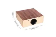 GECKO Cajon Wooden Drum Flat Hand Drum Percussion Instrument with Adjustable Strap Portable Box Drum for Beginners Traveling Party Hand Drums