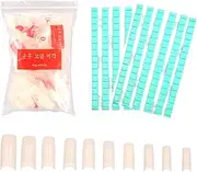 Labymos 90 Pieces Nail Clay & 500 Nail Patch Removable Adhesive Putty Kits Reusable Multipurpose Mounting Tacky Putty for Nail Tool Practice Kits