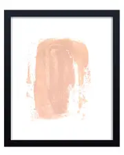 Ready2HangArt Dust Pink Wave Framed Print Wall Art