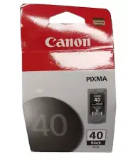Canon Pixma 40 PG-40 Black Ink Cartridge Sealed Box