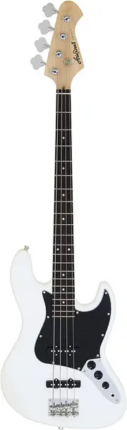 Aria STB-JB Series Electric Bass Guitar White Black Pickguard
