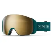 Smith 4D Mag Snow Goggles, Malachite Frame, ChromaPop Sun Black Gold Mirror Lens