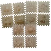 在飛比找松果購物優惠-【PMU必美優】EVA木紋卡通小巧拼4片組 32x32cm 