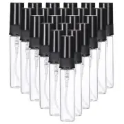 20 Pcs 5ml Glass Mini Perfume Sample Bottle Empty Mini Spray Bottle, Black
