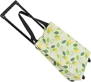 ABOOFAN Collapsible Grocery Cart Wheels Portable Lightweight Shopping Trolley with Extendable Handle Foldable Utility Cart for Easy Grocery Shopping Oxford Design