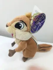 New Disney Enchanted Pip Chipmunk Plush Stuffed animal Bean Doll Toy squirrel