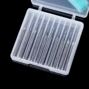 10 Pcs 1/8" 1mm Double Flute Spiral Carbide Flat Nose End Mill CNC Router Bits