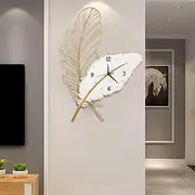 Feather Wall Clock Living Room Hanging Wall Clock Household TV Wall Decorative Clock 78 55 cm