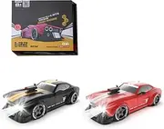 KM3299 1/32 Mini RC Drift Car, 2.4G 4WD ESP Gyroscope Full Scale Linkage Light Set Max Speed 15km/h, Indoor/Outdoor Mini RC Sports Car Hobbyist Gift
