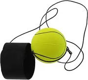 GOOHOCHY 6cm Solid Rubber Wrist Strength Training Ball Elastic String Sports Wristball for Reaction Coordination Exercise