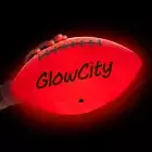 Glowcity Glow in the Dark Football - Light up LED Ball - Perfect for Evening Pla