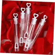 56 Pack Mini White Heart Bubble Wands- Perfect Bubble Toy Ideal Party Favors