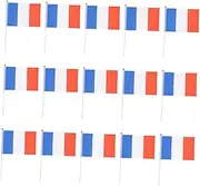 COOLHIYA Sturdy Hand Flags 50pcs Qatar 32 Flags for Soccer Game Pole for National Team