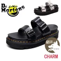 在飛比找Yahoo!奇摩拍賣優惠-格調…Dr.Martens 厚底女涼鞋 頭層牛皮涼拖鞋 鬆糕