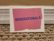 Generationals Pink Sticker 3'' x 4'' Indie Band Indie Rock