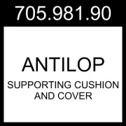 IKEA ANTILOP Supporting Cushion And Cover Blue/white Stripe 705.981.90
