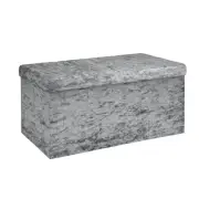 Foldable Bench 76x38x38 cm Ottoman Stool Seat Cube Storage Box