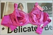 Caprice Intimates-Women's-Size-22D-Lace Trim-Soft Cup-U/W Bra-RRP $39.99-Purple