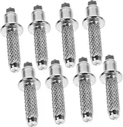 Totority 8Pcs Replacement Walking Cane Tips Tungsten Steel Hiking Pole Tips Durable Slip Tips for Trekking Poles Compatible with Nordic Walking for Outdoor Adventures