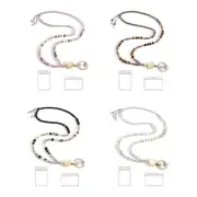 Retractable Lanyards Natural Stone Beaded Lanyard for Women Teacher