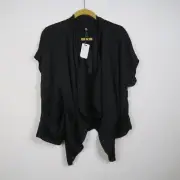 Taking Shape Womens Cardigan Jacket 20 or Large Black Epoch Open Front $129RP