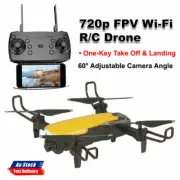 720p FPV Wi-Fi Remote Control Drone Foldable Selfie 2.4GHz NEW