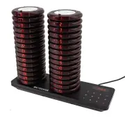 Retekess Restaurant Pager Wireless Calling System Vibrators Paging Device 20/30pcs Coaste Pager 500m Range IP33 Waterpro