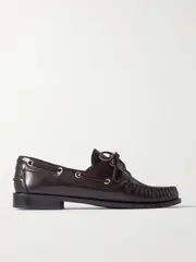 [Aeyde] Aeyde - Harris Leather Boat Shoes - Chocolate - IT40 IT 40 Brown