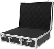 Tofficu Brief Cases Men's Aluminum Storage Case Metal Suitcase Organizer Box for Tools Instruments