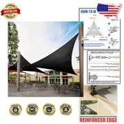 Durable 200 GSM Black Triangle Shade Sail - Perfect for Stylish Outdoor Spaces
