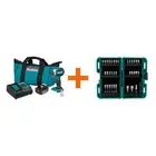 Makita Impact Driver Kit 18V LXT Li-Ion Brushless Cordless w/ 35 Pcs Bit Set