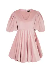Sister Jane Harmony Velvet Mini Dress - Pink - 10 (UK10 / S) 10 (UK10 / S)