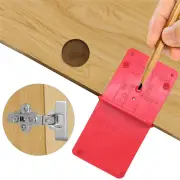 28/37mm Hinge Hole Drilling Guide Plastic Woodworking Punch Opener Locator for Cabinets Installation Template Woodworkin