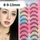 10 Pairs Fluffy Faux Mink Lashes Natural Look Fake Eye Lashes for Everyday