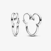 *BRAND NEW* Pandora Disney Mickey Mouse Silhouette Hoop Earrings 293528C00