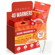 40 Hand Warmers Reusable (20 Pairs, 8 Hours Heat Over 10 Days) - Pocket Warme...